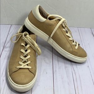 Lucky Brand brown leather lace up sneakers